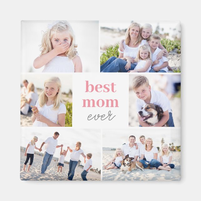 Best Gift Personalized Color Photo Magnet (Front)
