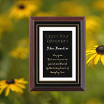 Best Gift!  Retirement blessings  Plaque<br><div class="desc">Blessings for the retiree</div>