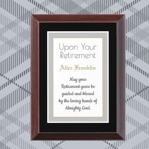 Best Gift! Retirement blessings Plaque