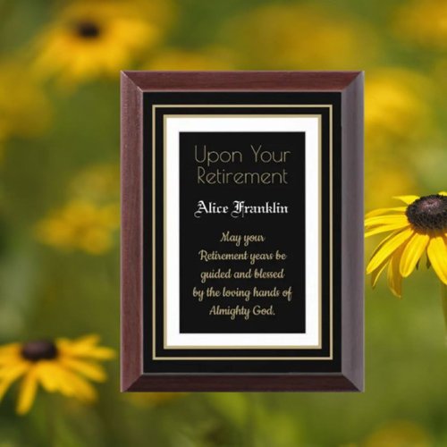 Best Gift  Retirement blessings  Plaque