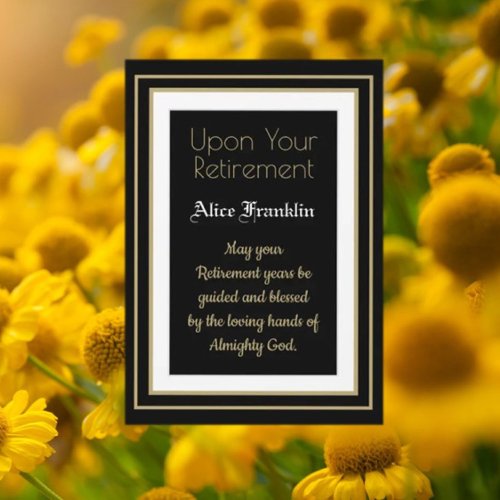 Best Gift  Retirement blessings tabletop Plaque