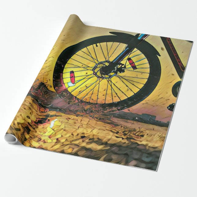 Best gifts for cyclists wrapping paper (Unrolled)
