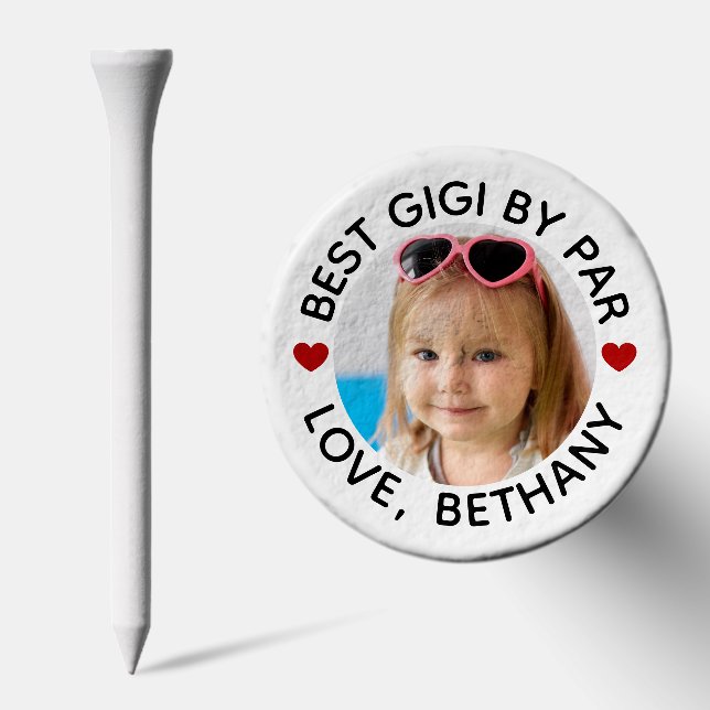 Best Gigi By Par Photo Hearts Name Golf Tees (Combo)