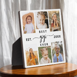 Best GiGi Ever - Grandchildren Photo Collage Plaque