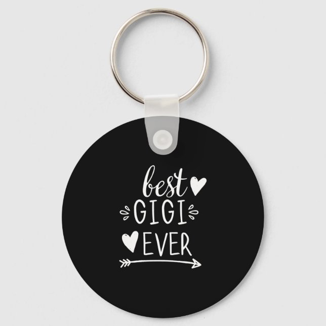 Best Gigi Ever Grandmother Gifts Grandma Gigi Long Keychain (Front)