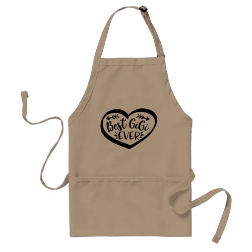 Best Gigi Ever Heart Gift Adult Apron