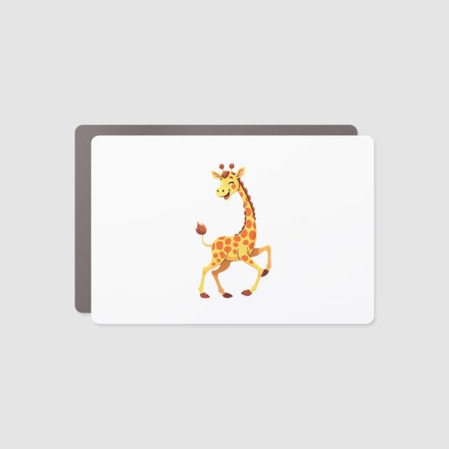 Best Giraffe Art For Men Women Adult Giraffe Print Car Magnet (Front)