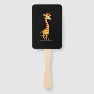 Best Giraffe Art For Men Women Adult Giraffe Print Hand Fan