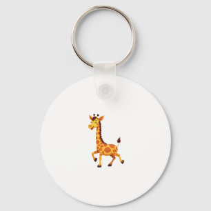 Best Giraffe Art For Men Women Adult Giraffe Print Keychain