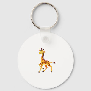 Best Giraffe Art For Men Women Adult Giraffe Print Keychain