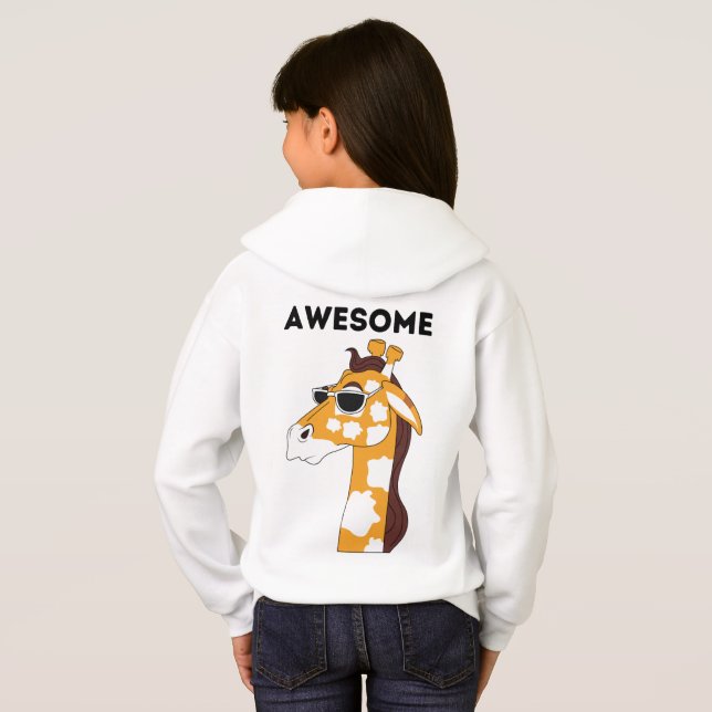 Best giraffe kids hoodies That Awesome kids  (Back Full)