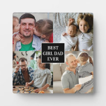 Best Girl Dad Ever Father's Day 4 Photo collage