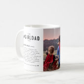 Best Girl Dad Ever | Personalized #GirlDad 2 Photo Coffee Mug (Front Left)