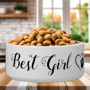 Girl dog bowl best sale