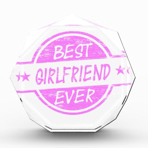 Best Girlfriend Ever Pink Award