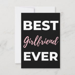 Best Girlfriend Ever Thank You Card