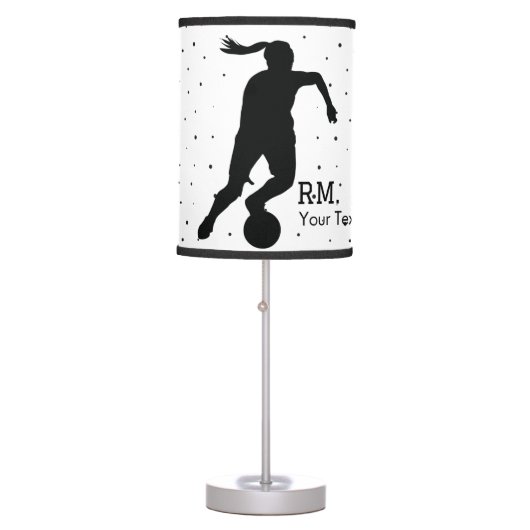 Best Girls Soccer Gift Ideas Table Lamp (Front)