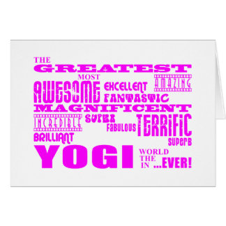 Best Girls Yogis Yoga : Pink Greatest Yogi Cards