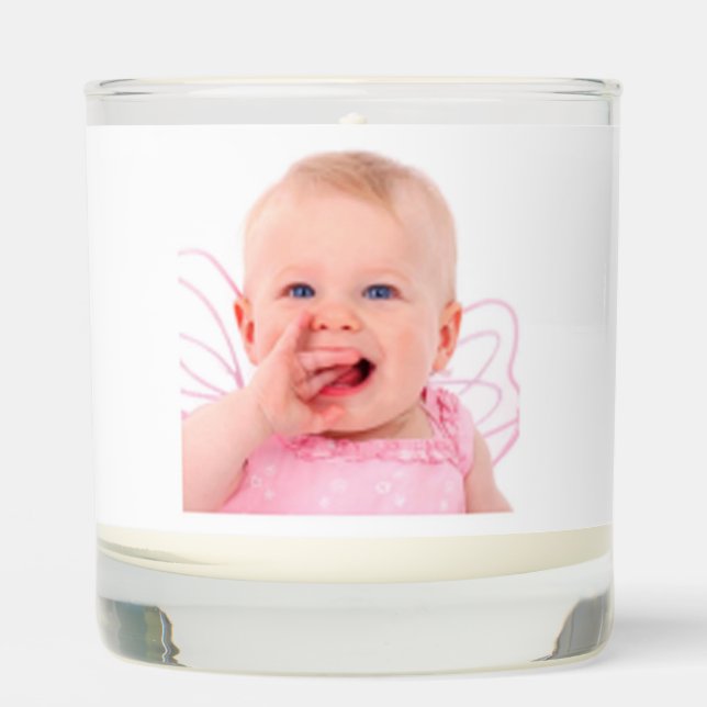 Best Glamma Ever Photo pink/white Scented Candle (Front)