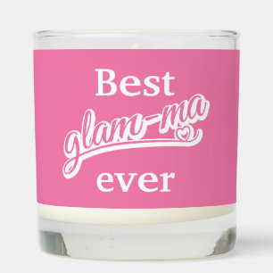 Best Glamma Ever Photo white/pink Scented Candle