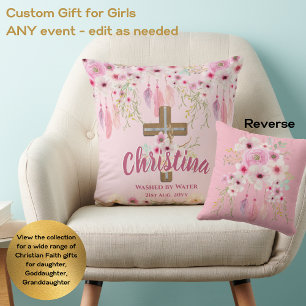 Best GODDAUGHTER Baptism Confirmation Communion  Throw Pillow