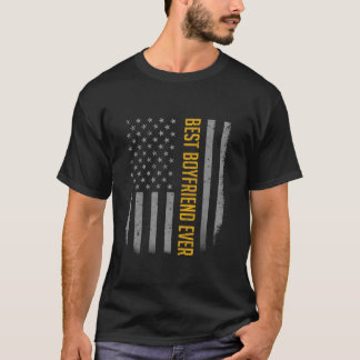 Best Godfather Ever American Flag Gift For Fathers T-Shirt