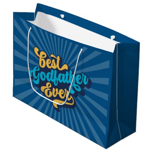 Best Godfather Ever Fathers Day Large Gift Bag