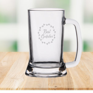Best Godfather Ivy Wreath Stein