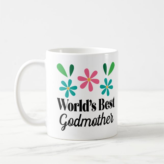 Best Godmother Ever Gift Coffee Mug (Left)