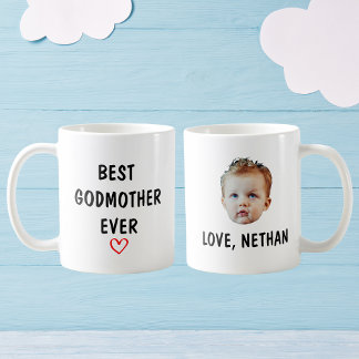 Best Godmother Ever Gifts, Personalized Godmother Coffee Mug