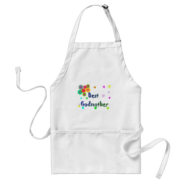 Best Godmother Gifts Adult Apron (Front)