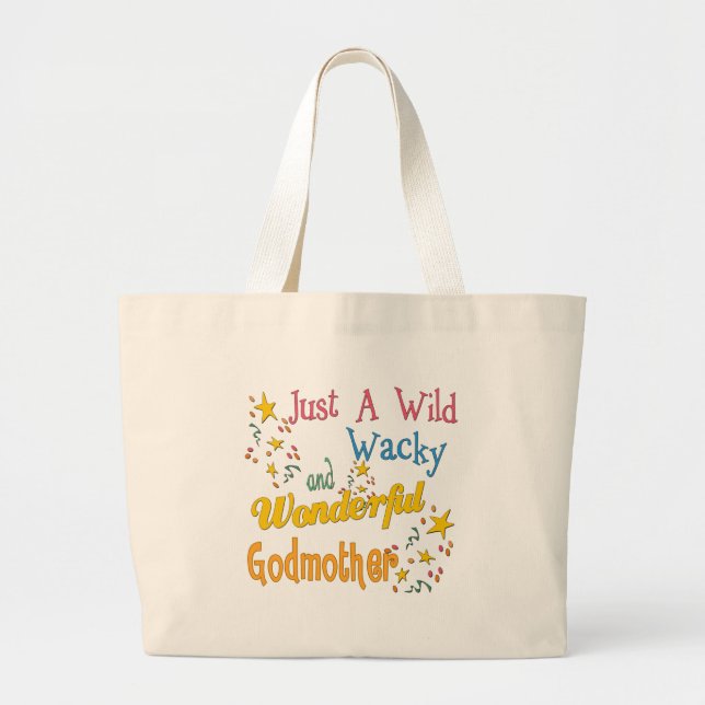 Best Godmother Gifts Large Tote Bag (Front)