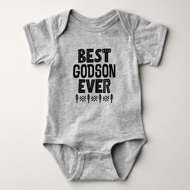 Best Godson Ever Baby Bodysuit (Front)