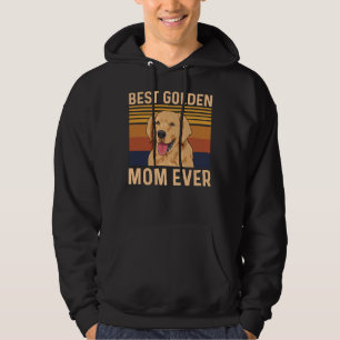 Best Golden Mom Ever Quote For A Golden Retriever Hoodie