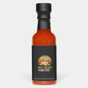 Best Golden Retriever Dad Ever Retro Dog Hot Sauces