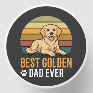 Best Golden Retriever Dad Ever Retro Dog Mini Candle Favors