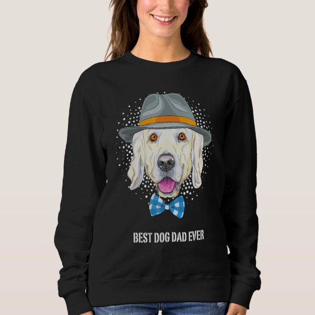 Best Golden Retriever Dog Dad for Dog Dad Ever Dog Sweatshirt (Front)