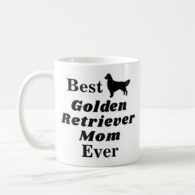 Best Golden Retriever Mom Ever Coffee Mug (Left)