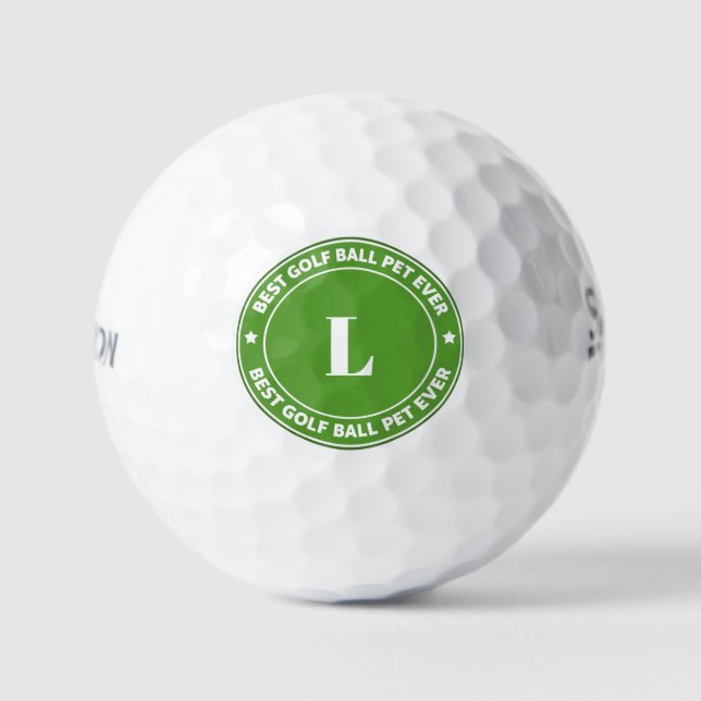 Best Golf Ball Pet Ever Initial Personalize (Front)