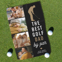Best Golf Dad By Par 4 Photo Collage Golfer