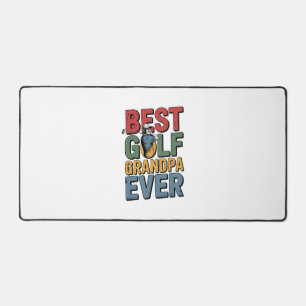 Best Golf Grandpa Ever Desk Mat