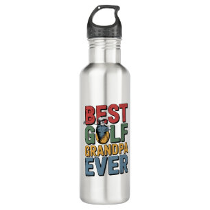 Best Golf Grandpa Ever Stainless Steel Water Bottle