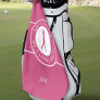 Best Golfer By A Long Shot Ladies Pink Monogrammed Golf Towel
