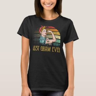 Best Gram Ever Women Vintage Decor Mother's Day T-Shirt