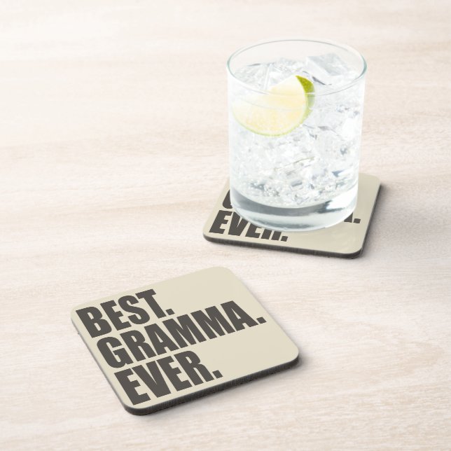 Best. Gramma. Ever. Beverage Coaster (Right Side)