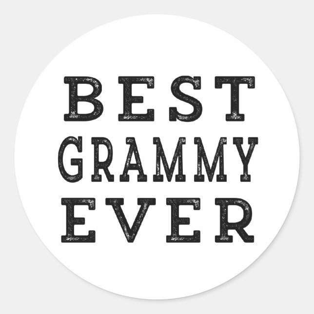 Best Grammy Ever Classic Round Sticker (Front)