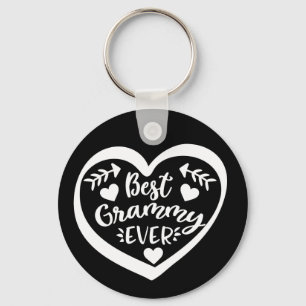 Best Grammy Ever Heart Design Keychain