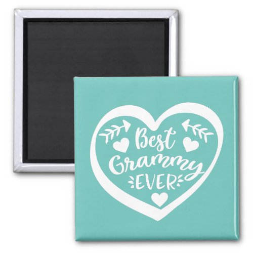 Best Grammy Ever Heart Design Magnet