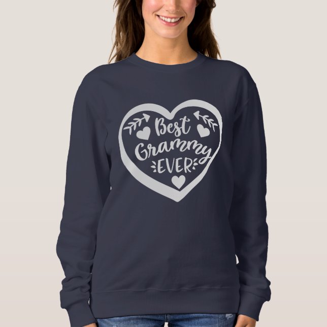 Best Grammy Ever Heart Design Sweatshirt (Front)