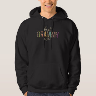 Best Grammy Ever  Leopard Print Mothers Day  Mom Hoodie
